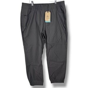 Prana Halle E-Waist Jogger Plus II Womens 18W Dark Iron Grey Hiking Pants Gorp